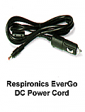 Respironics Evergo DC Power Cord